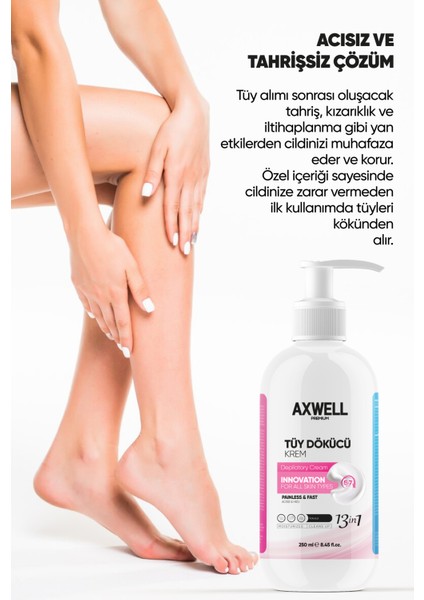 Hızlı ve Etkili Tüy Dökücü Krem, Tüm Cilt Tipleri Için Güvenle Kullanılabilir