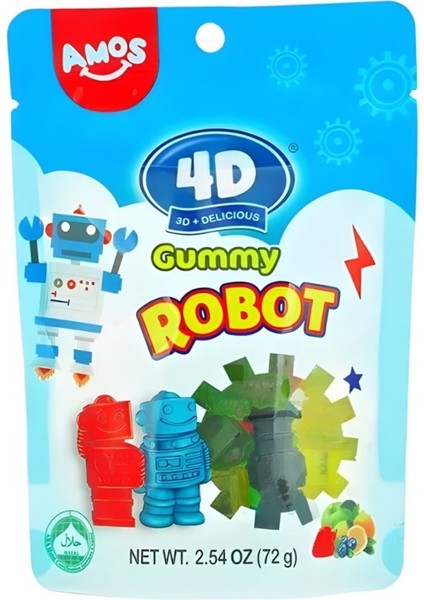 4d Gummy Robot 72G