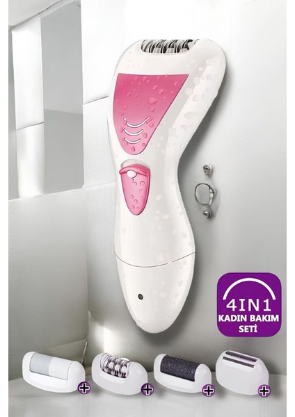 4'ü Bir Arada Su Geçirmez Epilasyon ve Topuk Törpüsü VGR-713 fırsatları