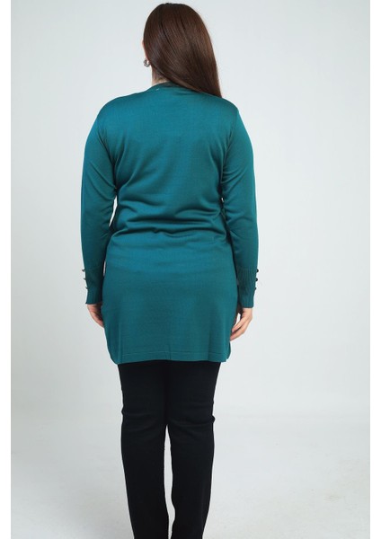 Kadın Ön Yanlar Saç Örgülü Büyük Beden Soğuk Iplik Tunik Bluz fırsatları