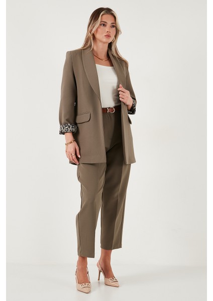 Regular Fit Yüksek Bel Düz Paça Kemerli Pantolon Bayan Pantolon 68350938 modelleri