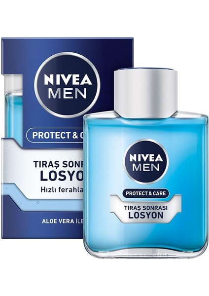 Erkek Tıraş Sonrası Losyon, Ferahlatıcı, Nemlendirici, Pantenol, Aloe Vera 100ML