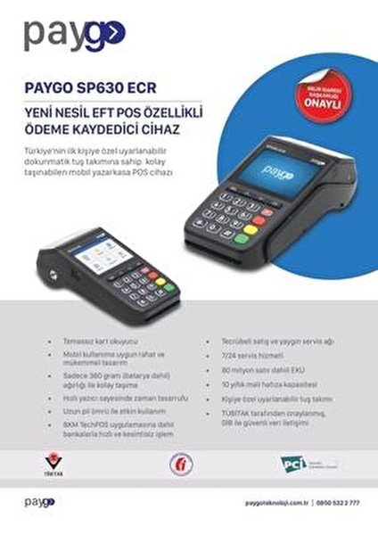 SP630 ECR 4G Yazarkasa Pos Cihazı Çoklu Banka Desteği ile Kullanıma Hazır