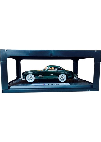 1:24 Metal Model Koleksiyon Araba Mercedes-Benz 300 Sl Yeşil 21 cm CZ174B