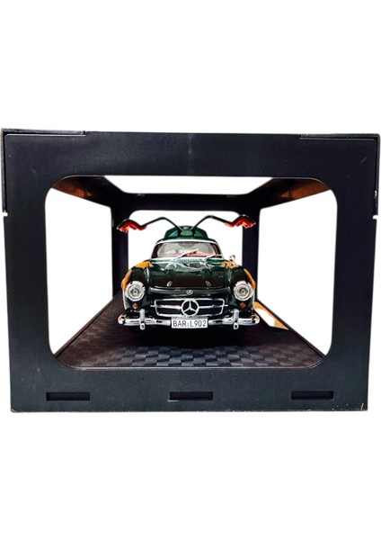 1:24 Metal Model Koleksiyon Araba Mercedes-Benz 300 Sl Yeşil 21 cm CZ174B fırsatları
