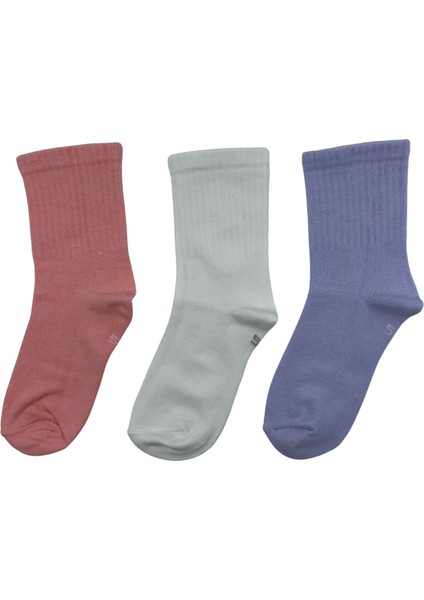 Kız Çocuk Düz Renk Soket 3'lü Paket fiyatları