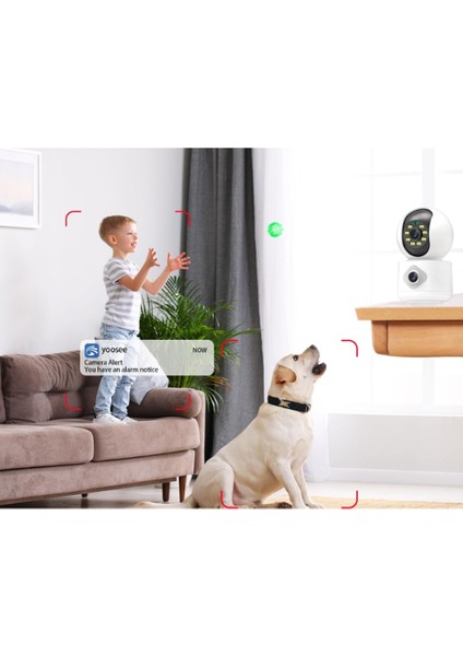 Güvenlik Kamerası Iç Mekan Wi-Fi Çift Lensli fiyatları