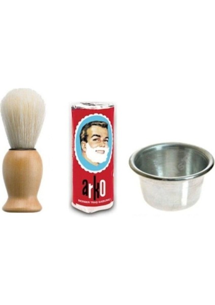Doğal Sakal Bakım Seti: Fırça, Sabun ve Köpürtme Tası ile Temizlik ve Bakım
