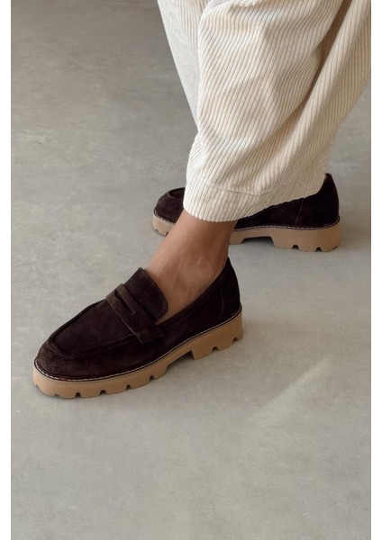 Montana Kahverengi Hakiki Deri Loafer