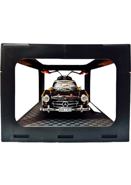1:24 Metal Model Koleksiyon Araba Mercedes-Benz 300 Sl Siyah 21 cm CZ174B modelleri
