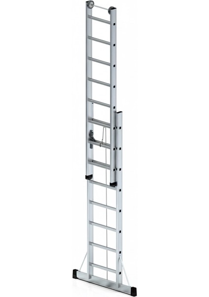 2x2.5 ( 5m ) Ipli Makaralı Sürgülü Alüminyum Merdiven