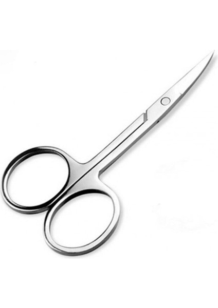 Eğik Uçlu Paslanmaz Kaş ve Bıyık Makası, Hassas ve Şık Tasarım