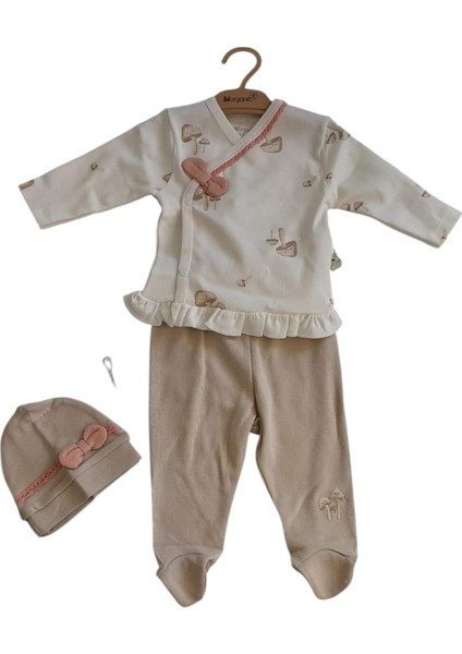 Kız Bebek Sweet Lady Organic Pamuk 3'lü Takım