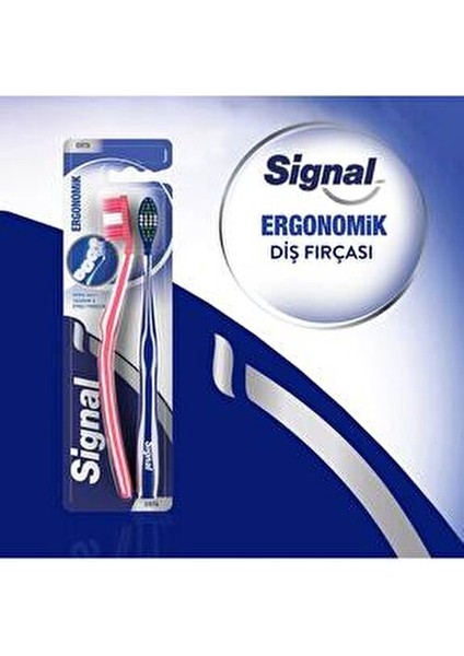 Diş Fırçası 2 Parça Ergonomik Tasarım Orta Sertlikte Etkili Temizlik modelleri