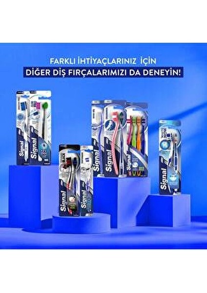 Diş Fırçası 2 Parça Ergonomik Tasarım Orta Sertlikte Etkili Temizlik