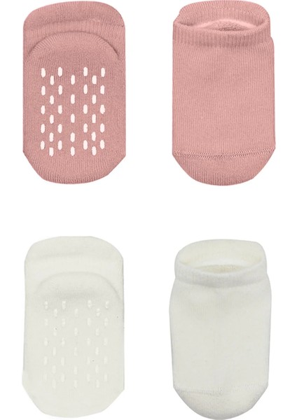 Bistyle 2'li Altı Havlu Sneakers Kaymaz Çorap 20501 Ekru Pudra fiyatları