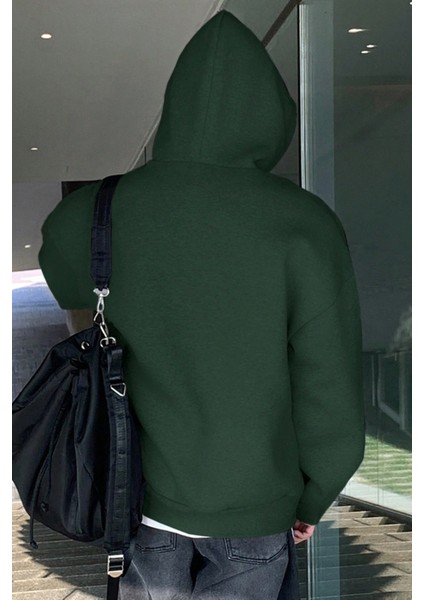 Erkek Sweatshirt Kanguru Cepli Içi Polarlı 3 Iplik Kapüşonlu Oversize sweatshirt Kanguru-Sweatshırt modelleri