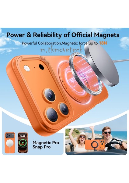 Apple iPhone 17 Pro Max Kılıf Magsafe Halkalı 360 Dönebilen Yüzüklü Standlı Armour Mat Mıknatıslı Kapak modelleri