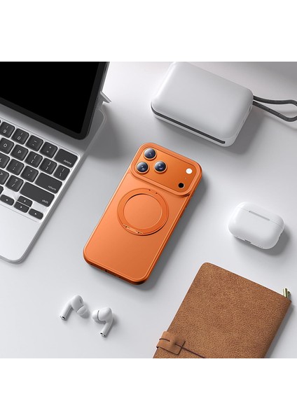 Apple iPhone 17 Pro Max Kılıf Magsafe Halkalı 360 Dönebilen Yüzüklü Standlı Armour Mat Mıknatıslı Kapak fırsatları