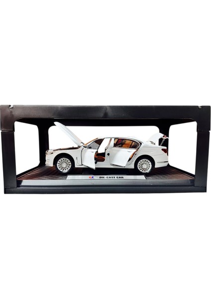 1:24 Metal Model Koleksiyon Araba Bmw 7 Beyaz 21 cm CZ151B