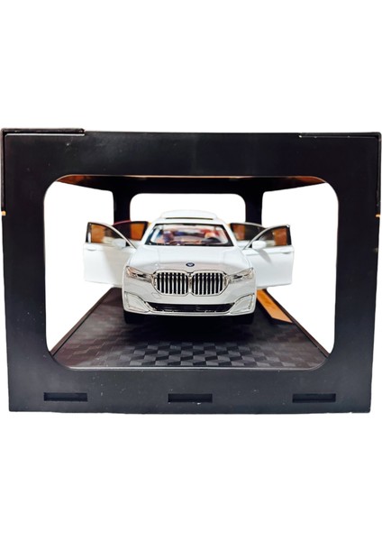 1:24 Metal Model Koleksiyon Araba Bmw 7 Beyaz 21 cm CZ151B fırsatları