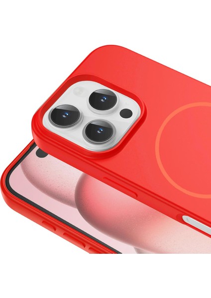iPhone 11 Magsafe Özellikli Içi Kadife Yumuşak Aqua Silikon Kılıf Red modelleri