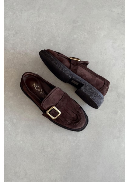Astana Kahverengi Hakiki Deri Loafer fırsatları