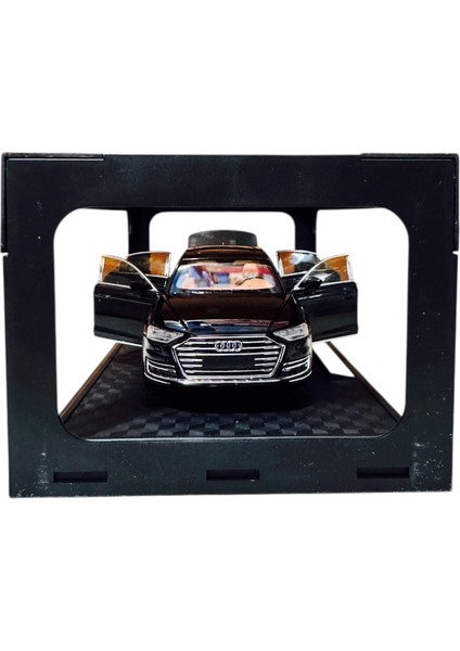 1:24 Metal Model Koleksiyon Araba Audi A8 Siyah 21 cm CZ150B modelleri