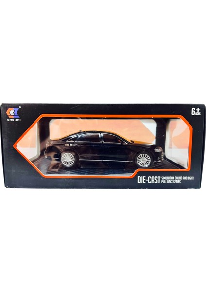1:24 Metal Model Koleksiyon Araba Audi A8 Siyah 21 cm CZ150B indirimleri