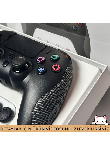 Tp4-0421 Siyah Profesyonel Bluetoothlu Oyun Kolu (Videolu Ürün) - Kablolu/Kablosuz Pc Kol - Ps4 Gamepad & Joystick fırsatları