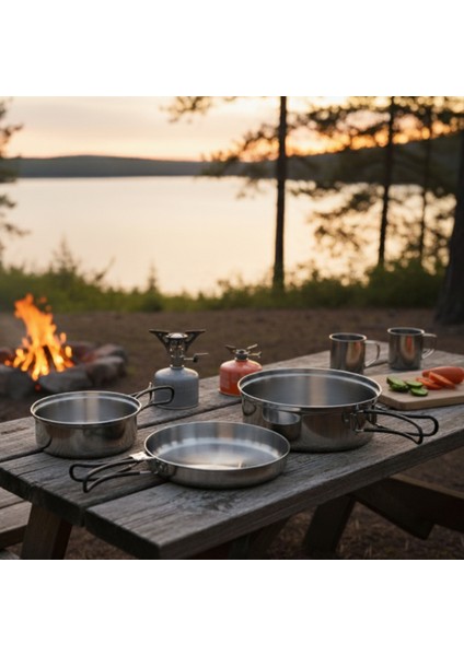 Tour Cook Set 3 Parça Paslanmaz Çelik Yemek Seti