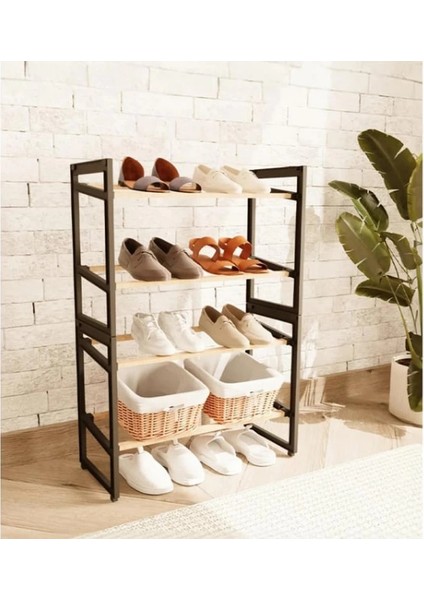 4 Katlı Ahşap Ayakkabılık fiyatları