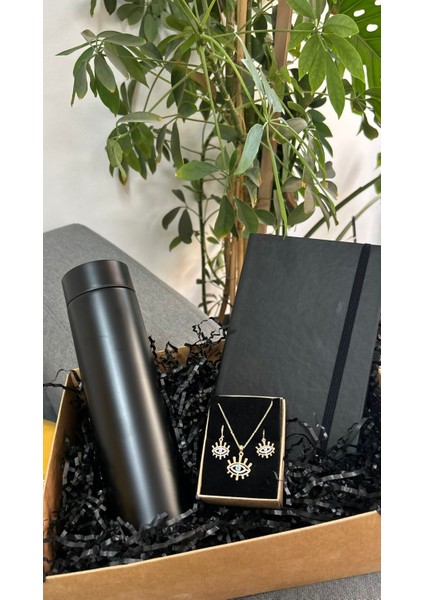 Hediye Set - Dijital Termos - Takı Set - Defter