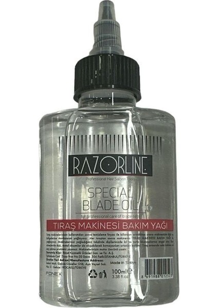 Tıraş Makinesi Yağı 100 Ml, Tüm Tıraş Makinelerine Uygun ve Güçlü Bakım
