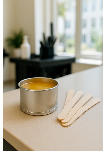 Doğal Ağda Seti, 100G, Spatula ve Temizleme Mendili ile Cilt Bakımı fırsatları