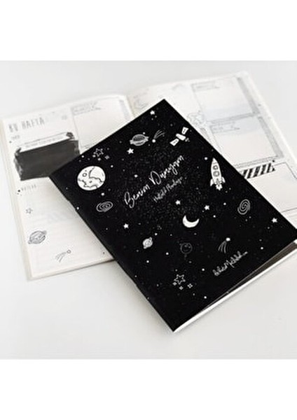Benim Dünyam Haftalık Planlayıcı 14x20 cm 48 Yaprak Siyah Renkli fiyatları