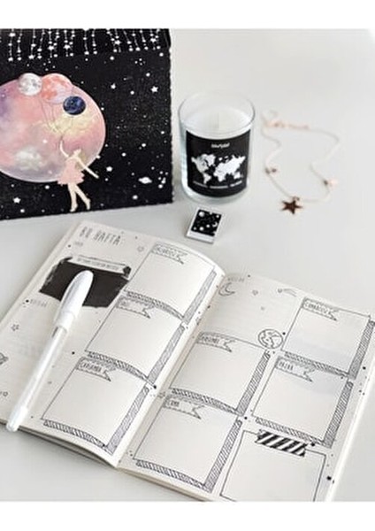 Benim Dünyam Haftalık Planlayıcı 14x20 cm 48 Yaprak Siyah Renkli modelleri