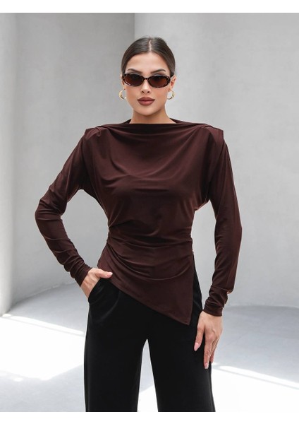 Asımetrık Kesım Vatkalı Bluz fırsatları