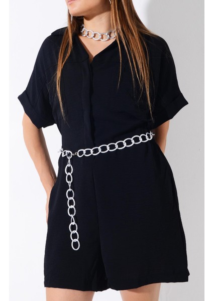 Pınkmark Kadın Gümüş Alüminyum Hafif Zincir Kemer PMKM25682 indirimleri