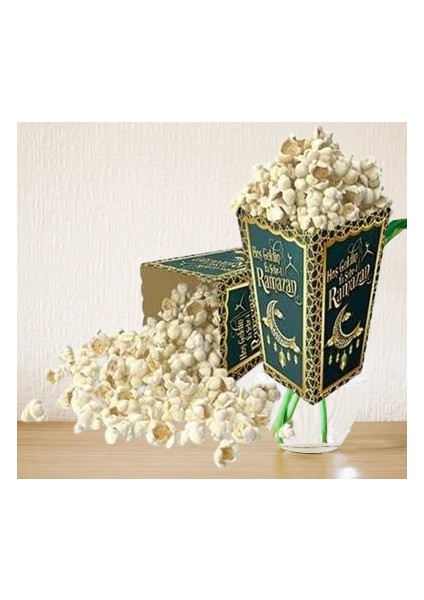 Mısır kutusu Hoş Geldin Ramazan 8li Paket Pop Corn Kutusu modelleri