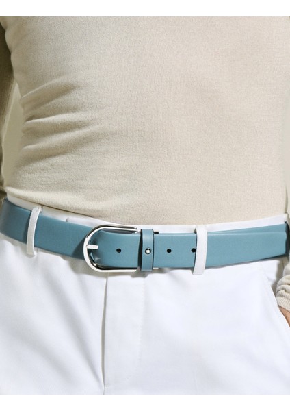 At Nalı Tokalı Dumanlı Mavi Deri Kemer 199646 modelleri