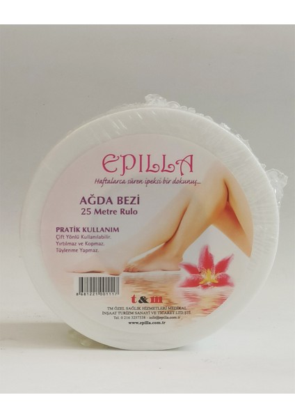 Yırtılmaz Temizleme Bezi, 25 Metre, Kopmaz, Ağda Temizliği Için Ideal