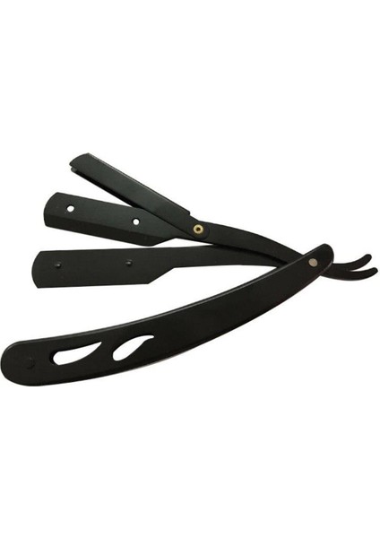 Ergonomik Siyah Profesyonel Berber Usturası Saç ve Sakal Kesim Aracı