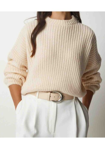 Bisiklet Yaka Triko Kazak