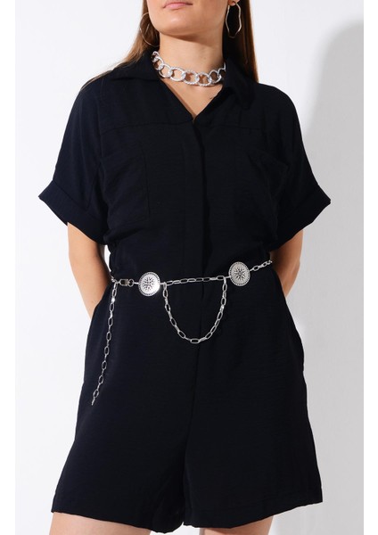 Pınkmark Kadın Gümüş Antik Figürlü Zincir Kemer PMKM25625 indirimleri