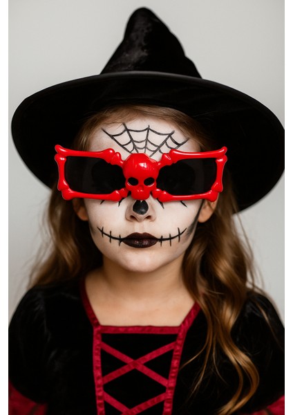 Parti Gözlükleri İSKELET -KURUKAFA KIRMIZI fırsatları