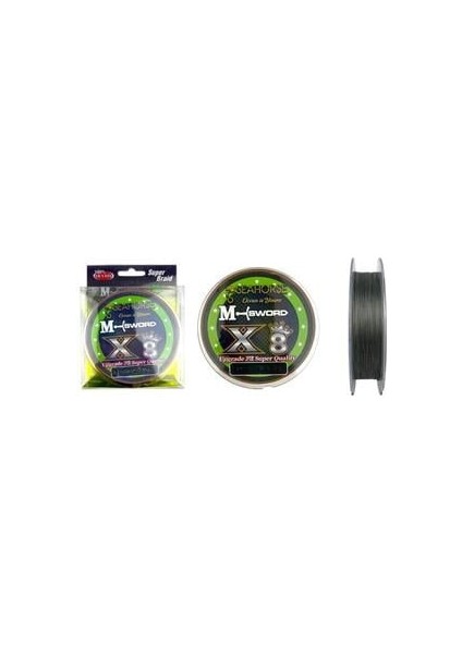M-Sword X8 0,12 mm 300 mt Gri