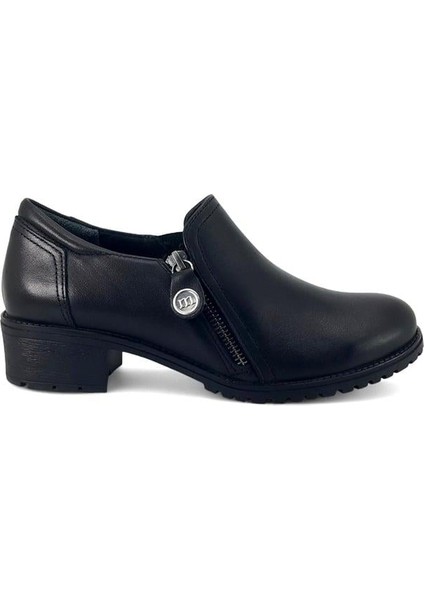 775 Hakiki Deri Günlük Kadın Ayakkabı-Siyah fiyatları