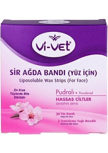 Yüz Sir Ağda Bantı 24'lü Pudralı, Cilt Temizliği Için Güvenilir ve Konforlu Seçenek