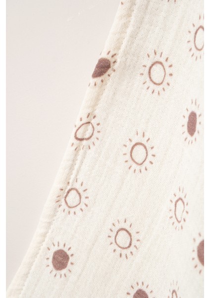 Unisex Bebek %100 Organik Pamuklu Sky Baskılı Çok Amaçlı Müslin Örtü & Battaniye 2li Set 70X80 cm